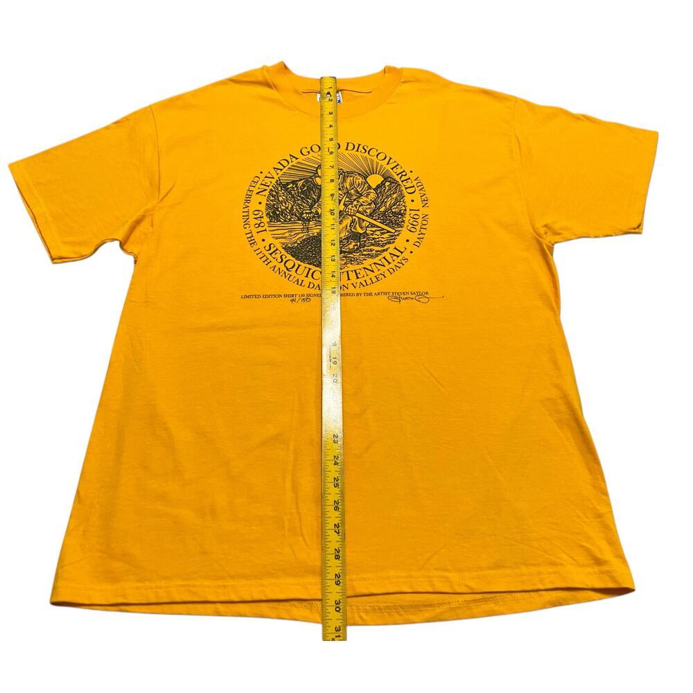 Vintage 90s Hanes Nevada Gold‎ Discovery 50th Anniversary T-Shirt - XL - Picture 5 of 7